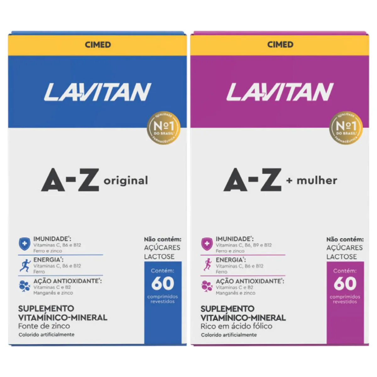 Kit Lavitan A-z Casal / Homem e Mulher 60 Comp Cada Caixa