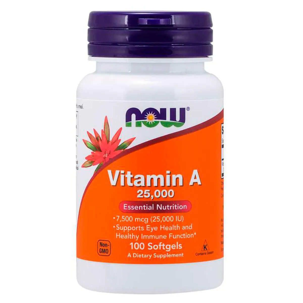 Vitamina A 25000 Iu  (100 Sgels) Now Foods