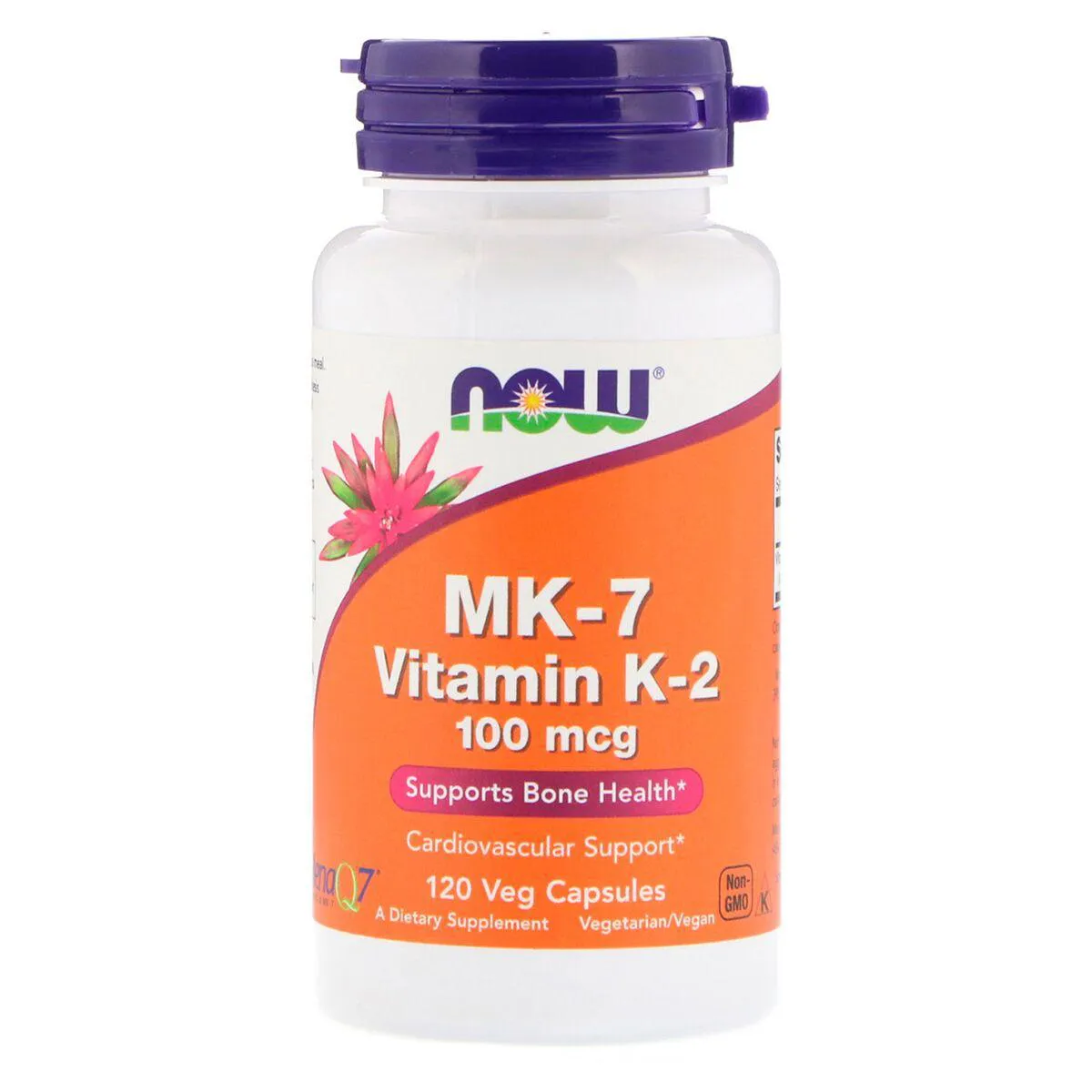 Vitamina K2 Mk7 100mcg (120vcaps) Now Foods