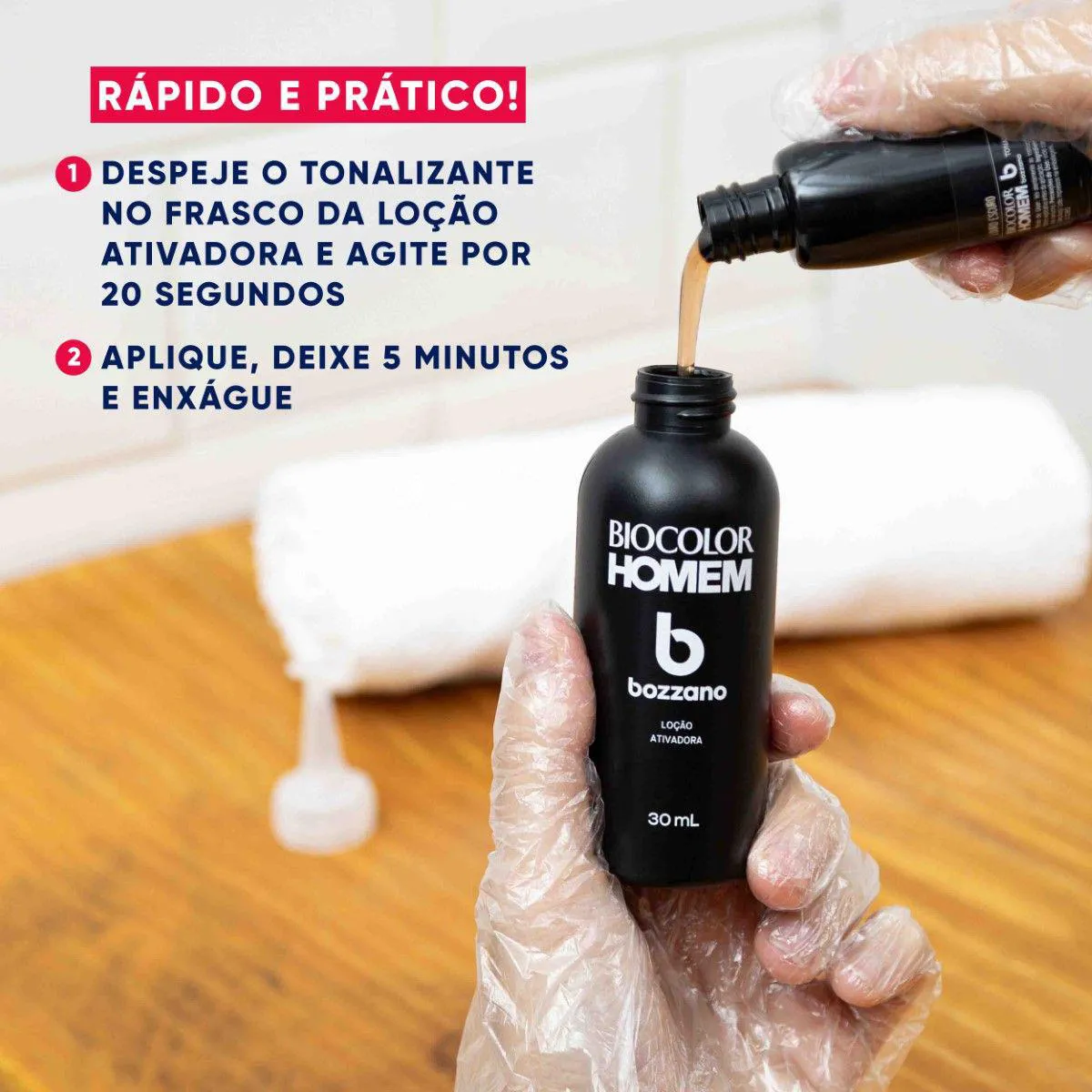 Tonalizante de Cabelo Biocolor Homem Bozzano - Louro Escuro