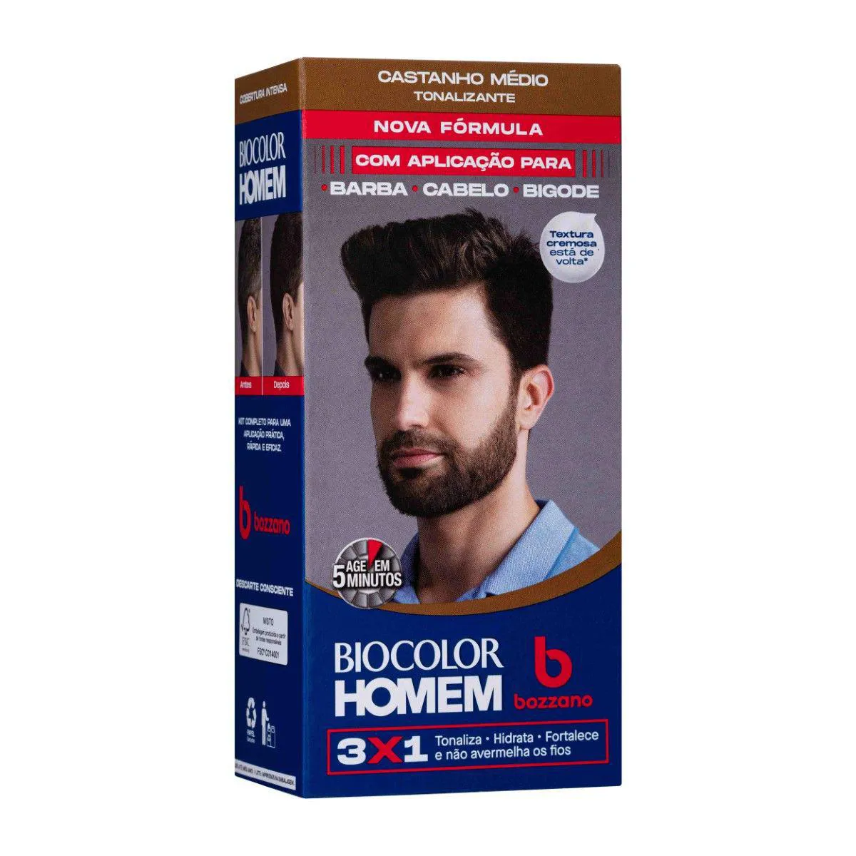 Coloraçao Beauty Color Men Preto - Kit C / 2un