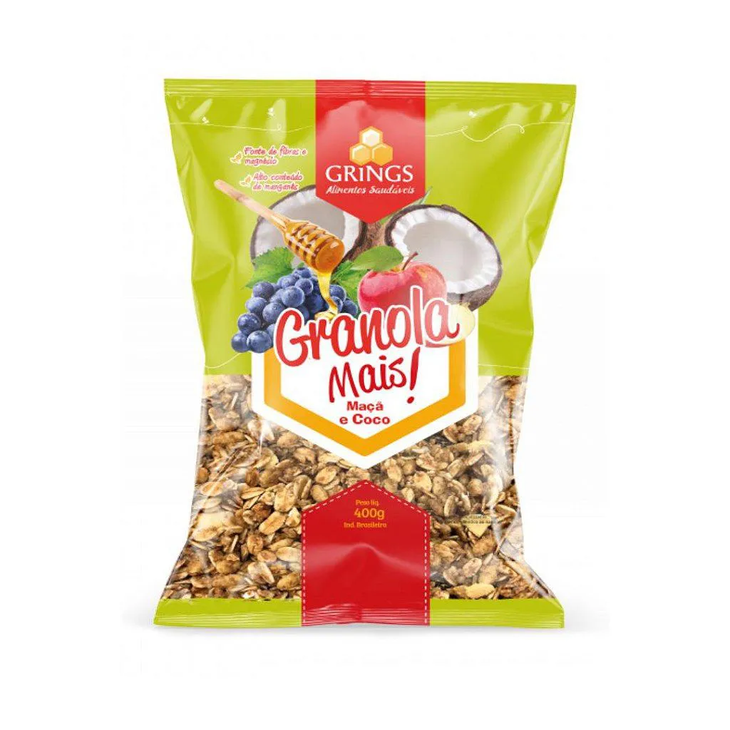 Granola Mais Maca E Coco 400g - Grings