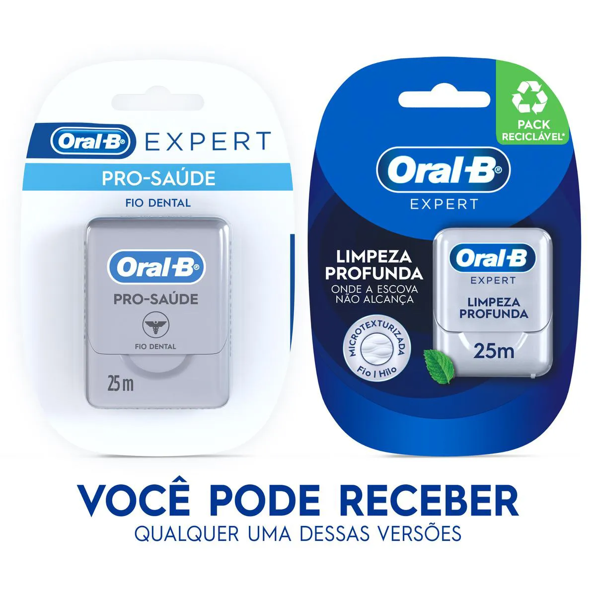 Fio Dental Oral-B Expert Limpeza Profunda Sabor Menta 25m