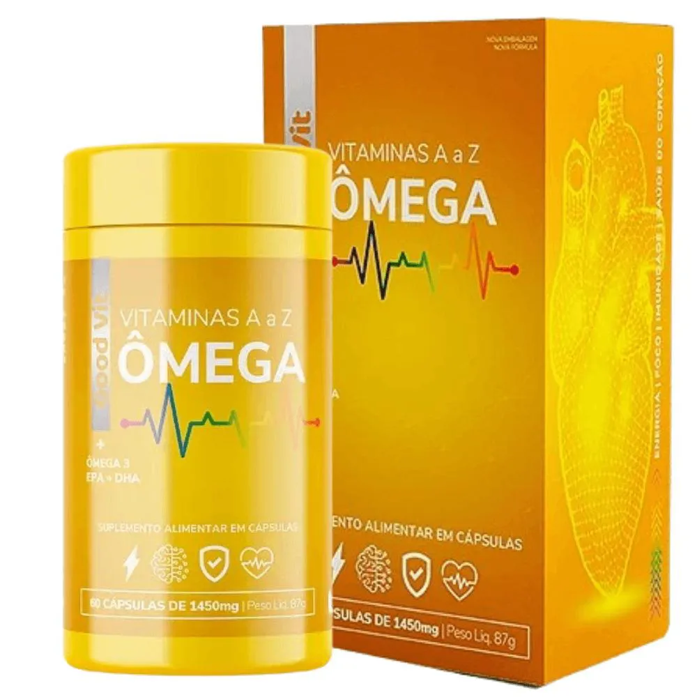 Ômega 3 1450mg Epa + Dha Alta Concentração 60 Cápsulas - Good Vit
