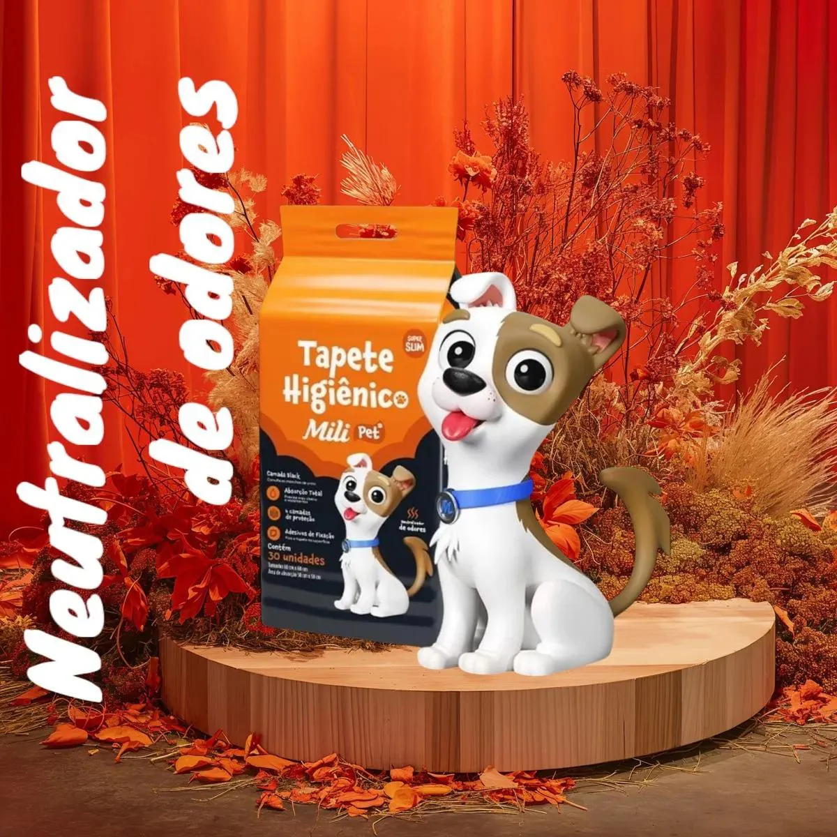 Tapete Higienico Pet Mili Neutralizador de Odores 30 Un