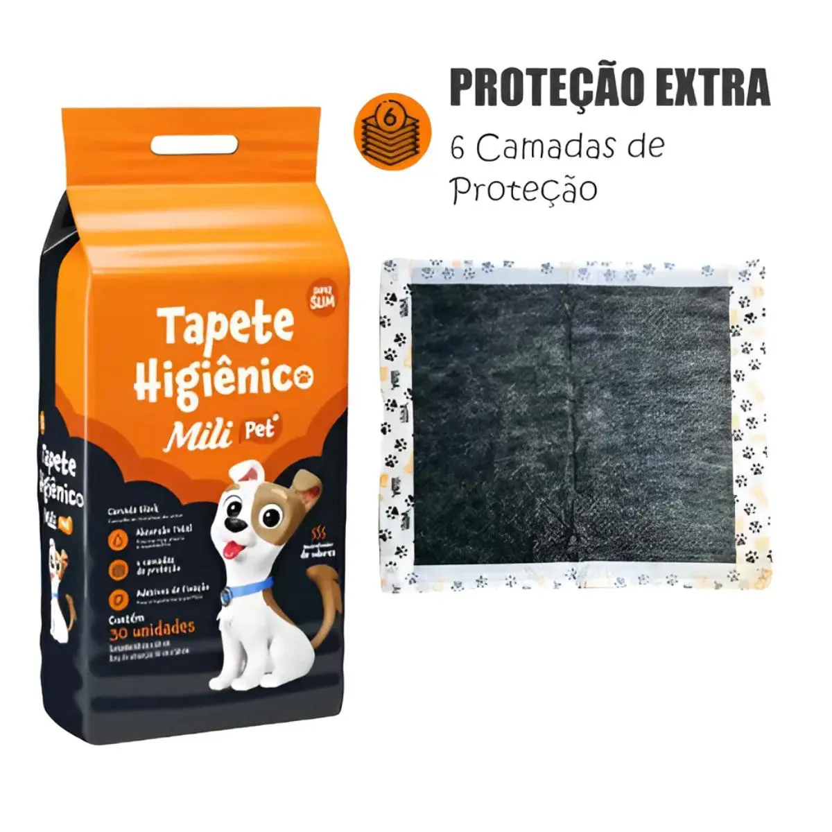 Tapete Higienico Pet Mili Neutralizador de Odores 30 Un