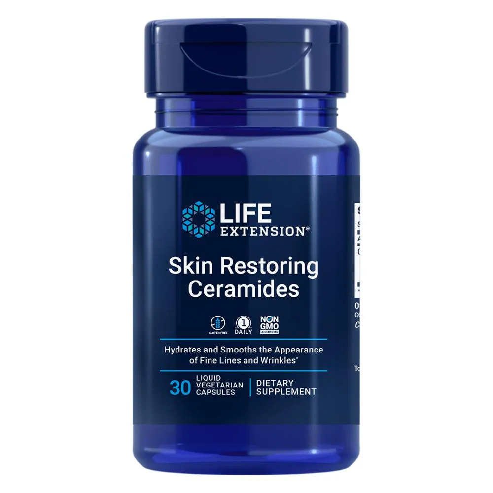 Skin Restoring Ceramides 30 Cápsulas Life Extension