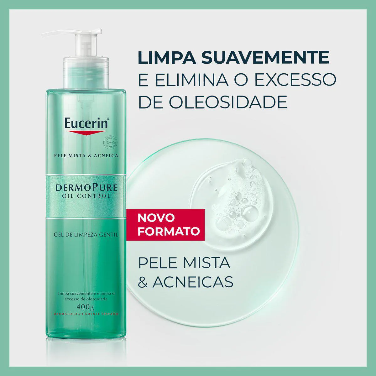 Kit Facial Eucerin Gel de Limpeza Dermo Pure Gentil 400g + Sérum Anti-Idade Hyaluron-Filler Epigenetic 30ml + Protetor Solar Fluido FPS 60 Hydro Fluid 50ml