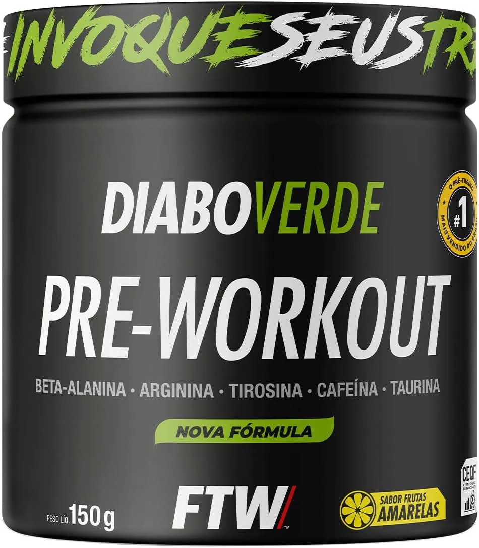 Pré-treino Diabo Verde Frutas Amarelas 150g
