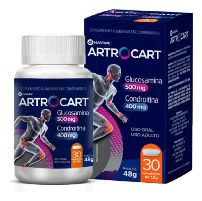 Artro Cart - Glucosamina 500mg e Condroitina 400mg 30cpr