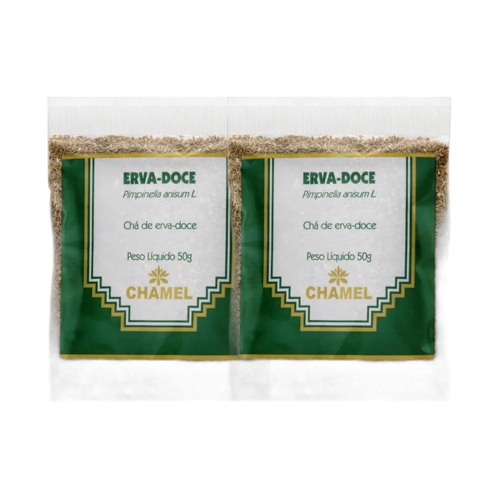 Kit 2X Chá Pacote Erva Doce 50G - Chamel
