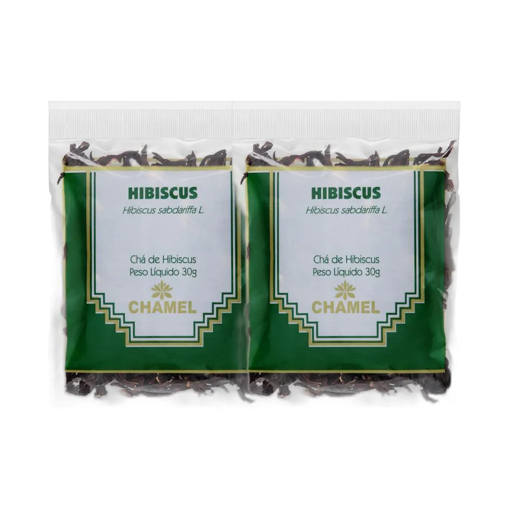 Kit 2X Chá Pacote Hibiscus 30G - Chamel