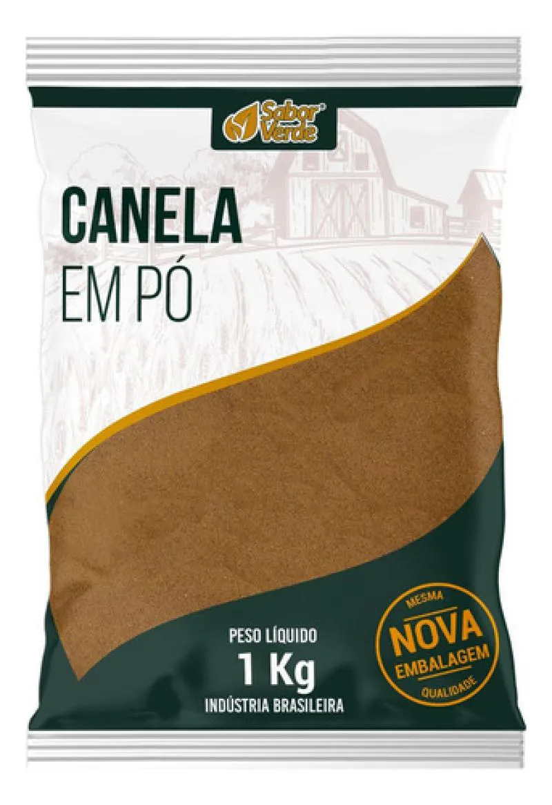 Canela Moida 1Kg - Sabor Verde