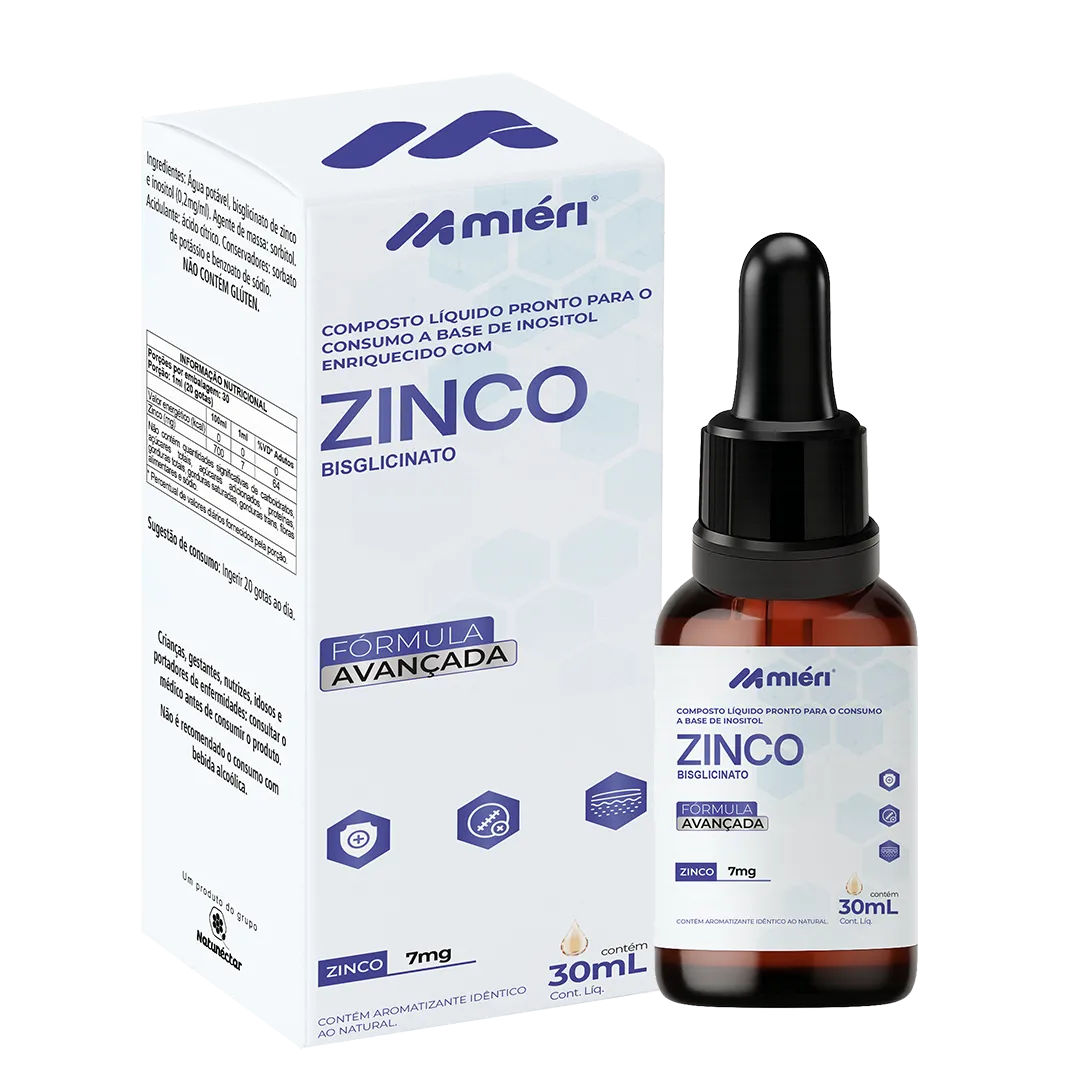 Zinco Bisglicinato Composto Líquido Miéri - 30ml