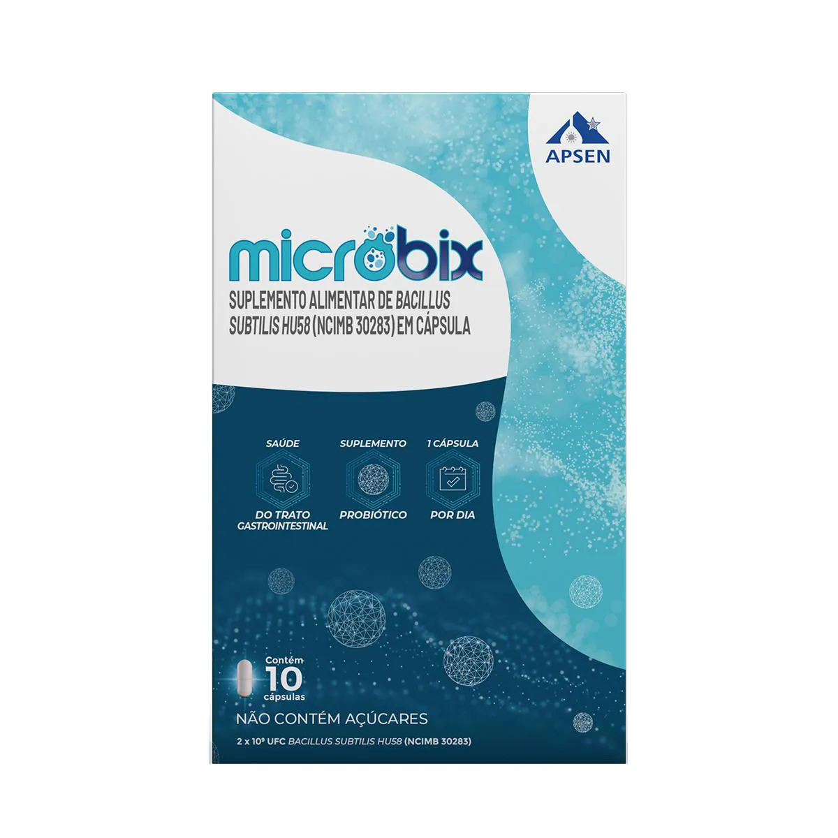 Probiótico Microbix 10 cápsulas