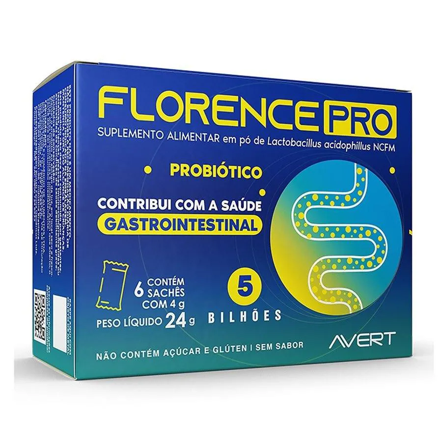 Suplemento Florence Pro Probiótico 6 Sachês - Avert