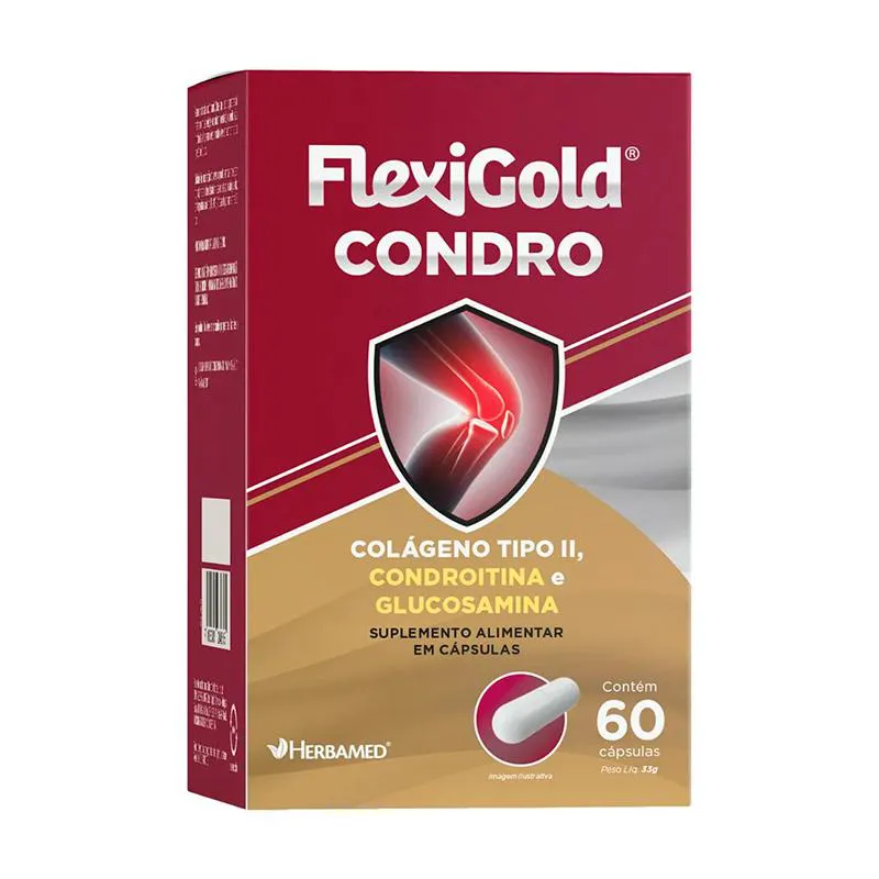 Suplemento Alimentar Flexigold Condro 60 Capsulas - Herbamed