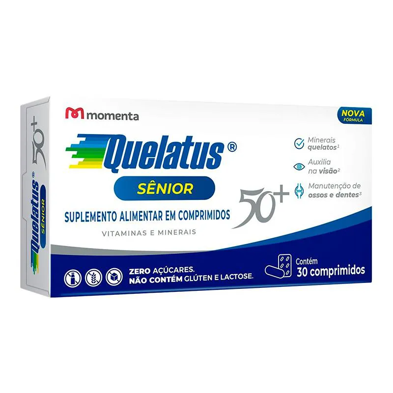 Suplemento Alimentar Quelatus Sênior 30 comprimidos - Momenta