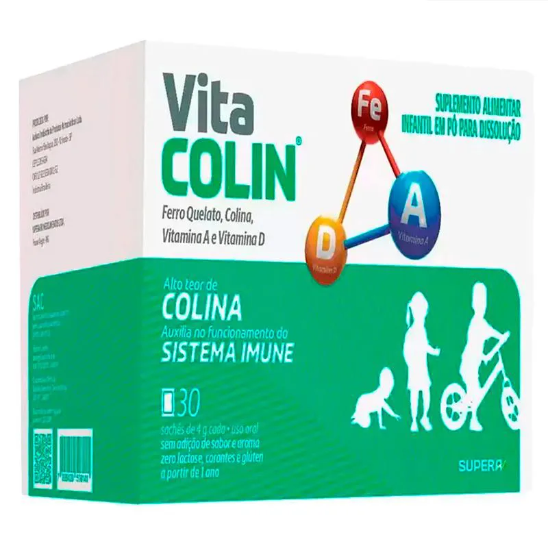 Suplemento Alimentar Vita Colin 30 Sachês - Supera