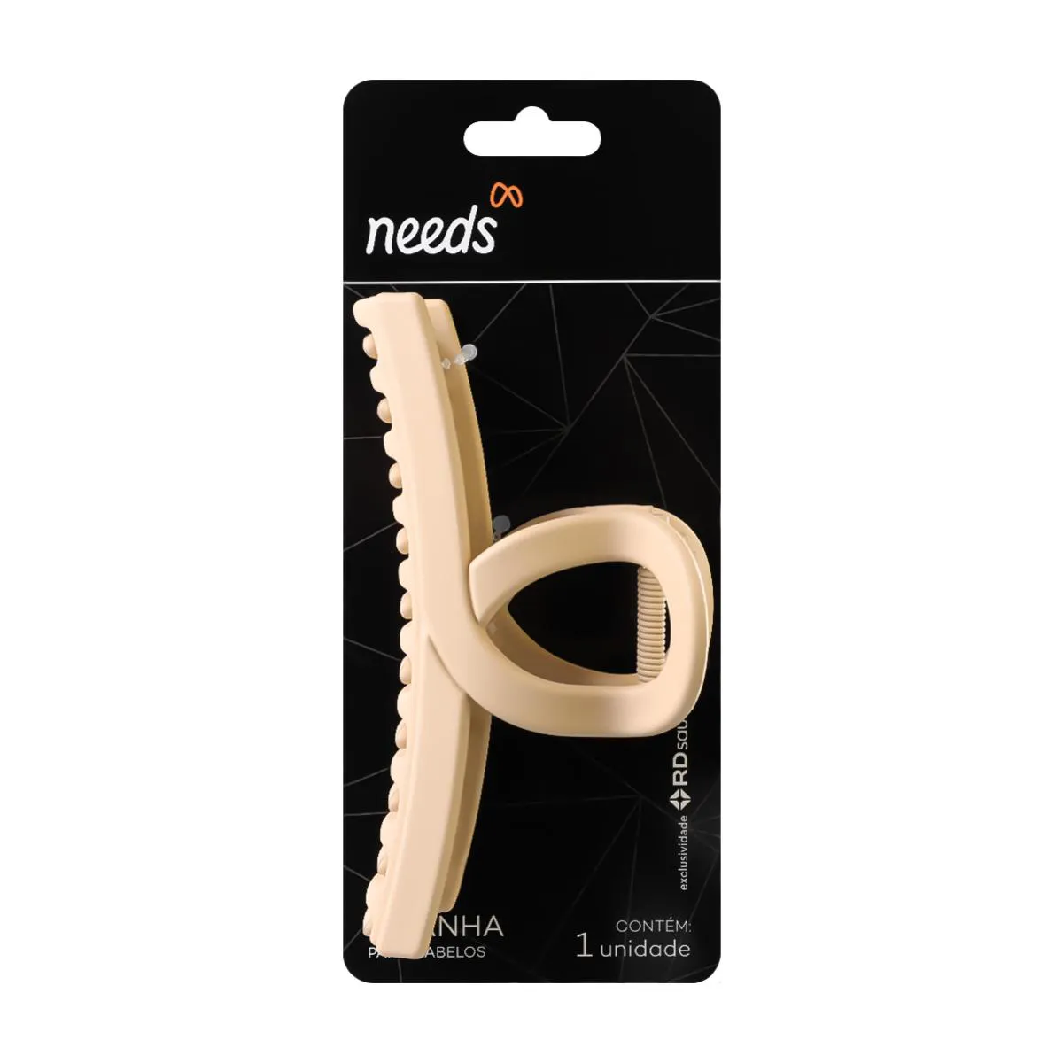 Mini Piranha para Cabelo Needs Metal Prata e Dourado 2 Unidades