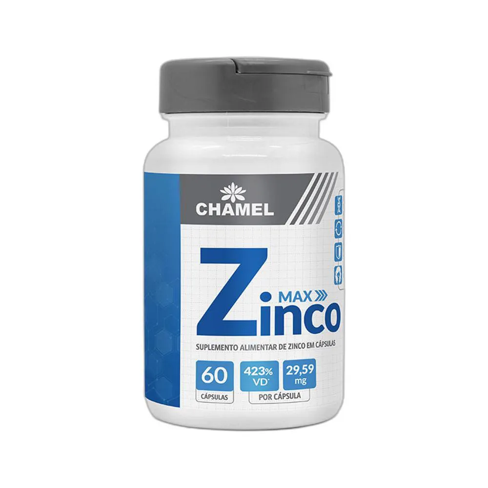 Vitamina Max Zinco 29,59Mg 60 Cps - Chamel