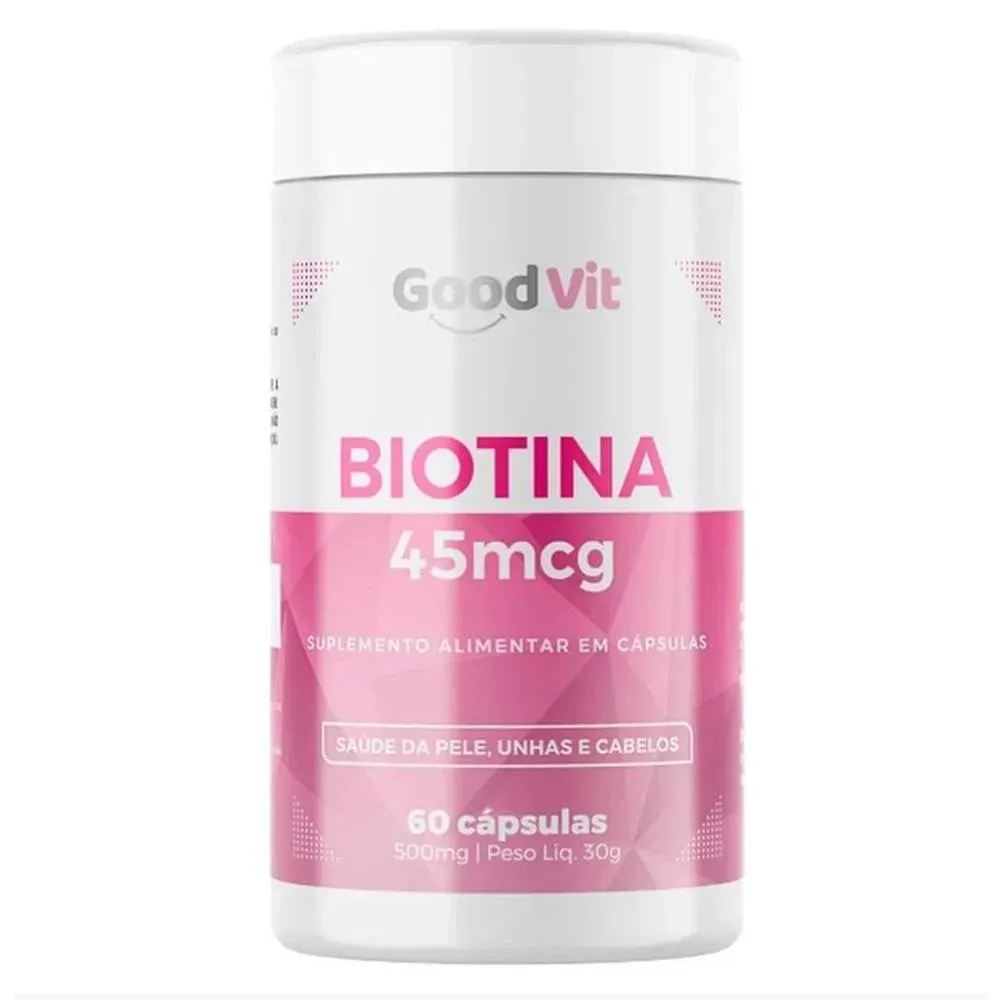 Biotina 45Mcg 60Cáps - Good Vit