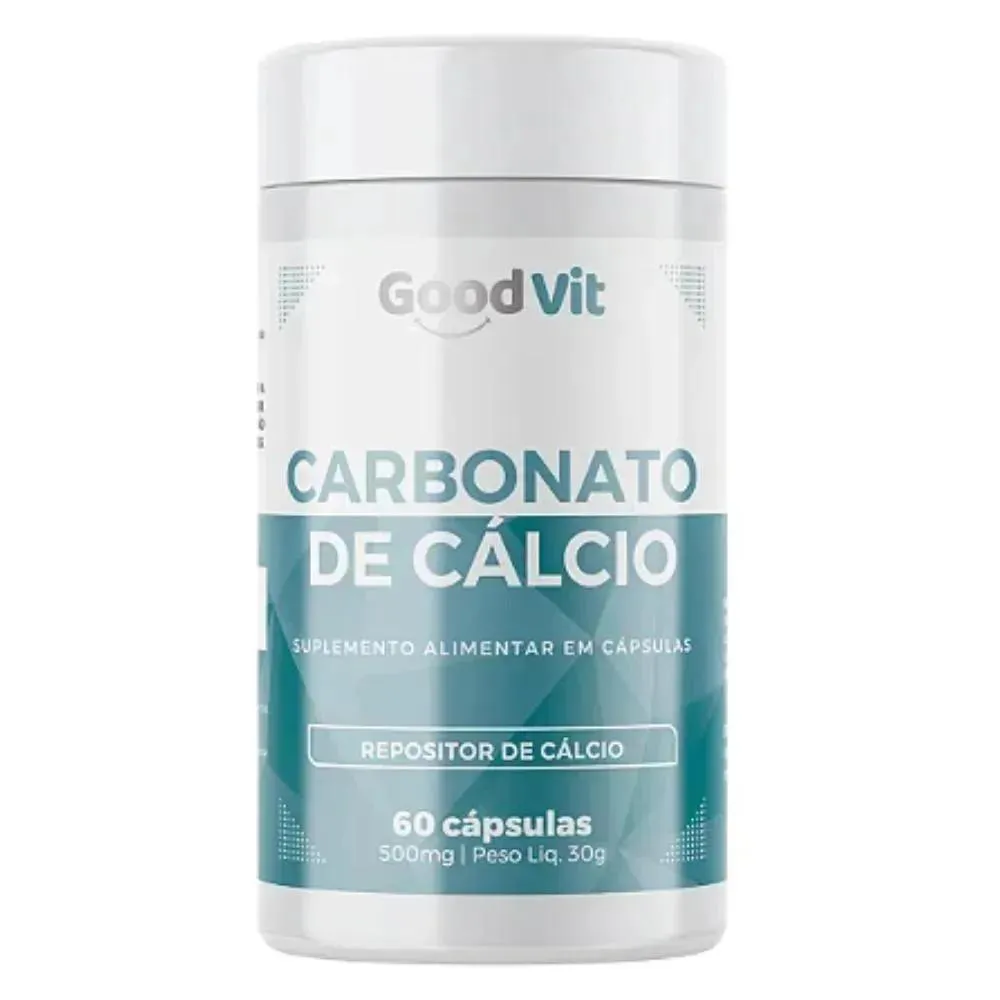 Carbonato de Cálcio 60Cáps - Good Vit