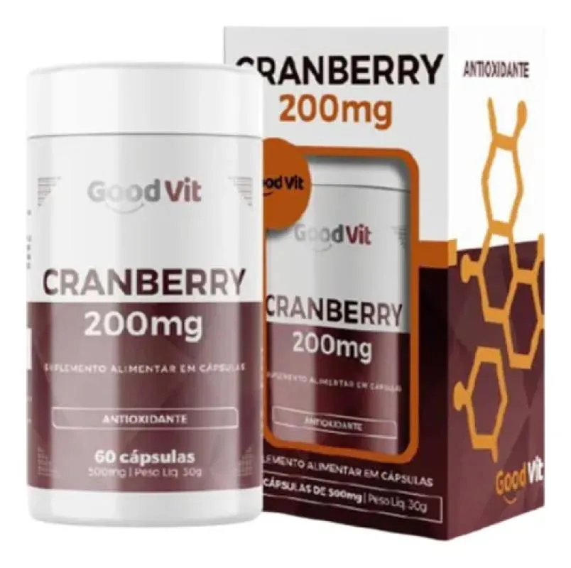 Cranberry 200Mg 60Cáps - Good Vit