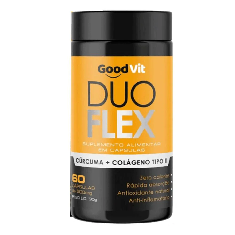 Duo Flex Cúrcuma+Colágeno 60Cáps - Good Vit