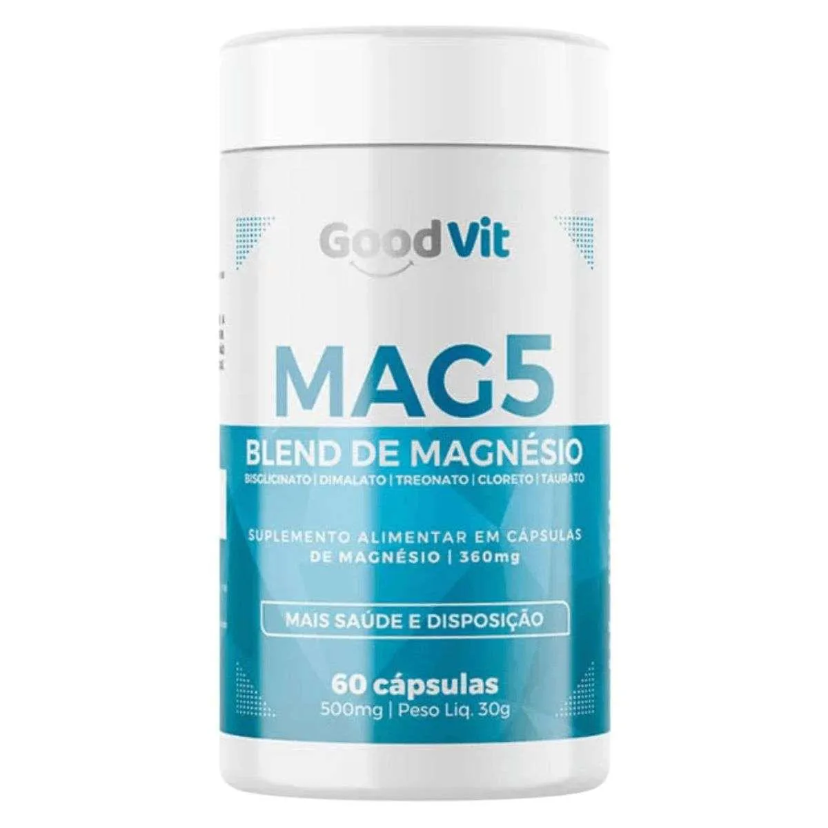 Mag5 Blend Magnésio 60Cáps - Good Vit