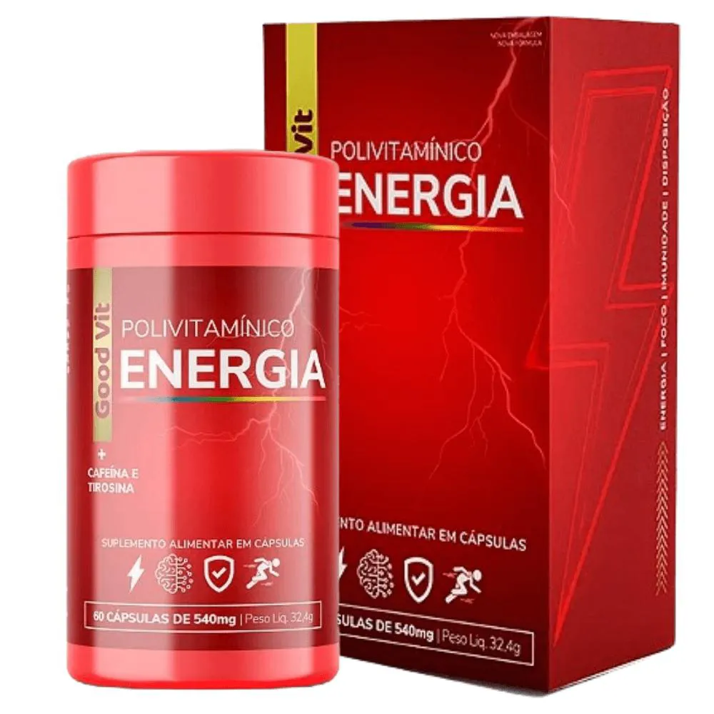 Polivitamínico Energia 540Mg 60Cáps - Good Vit