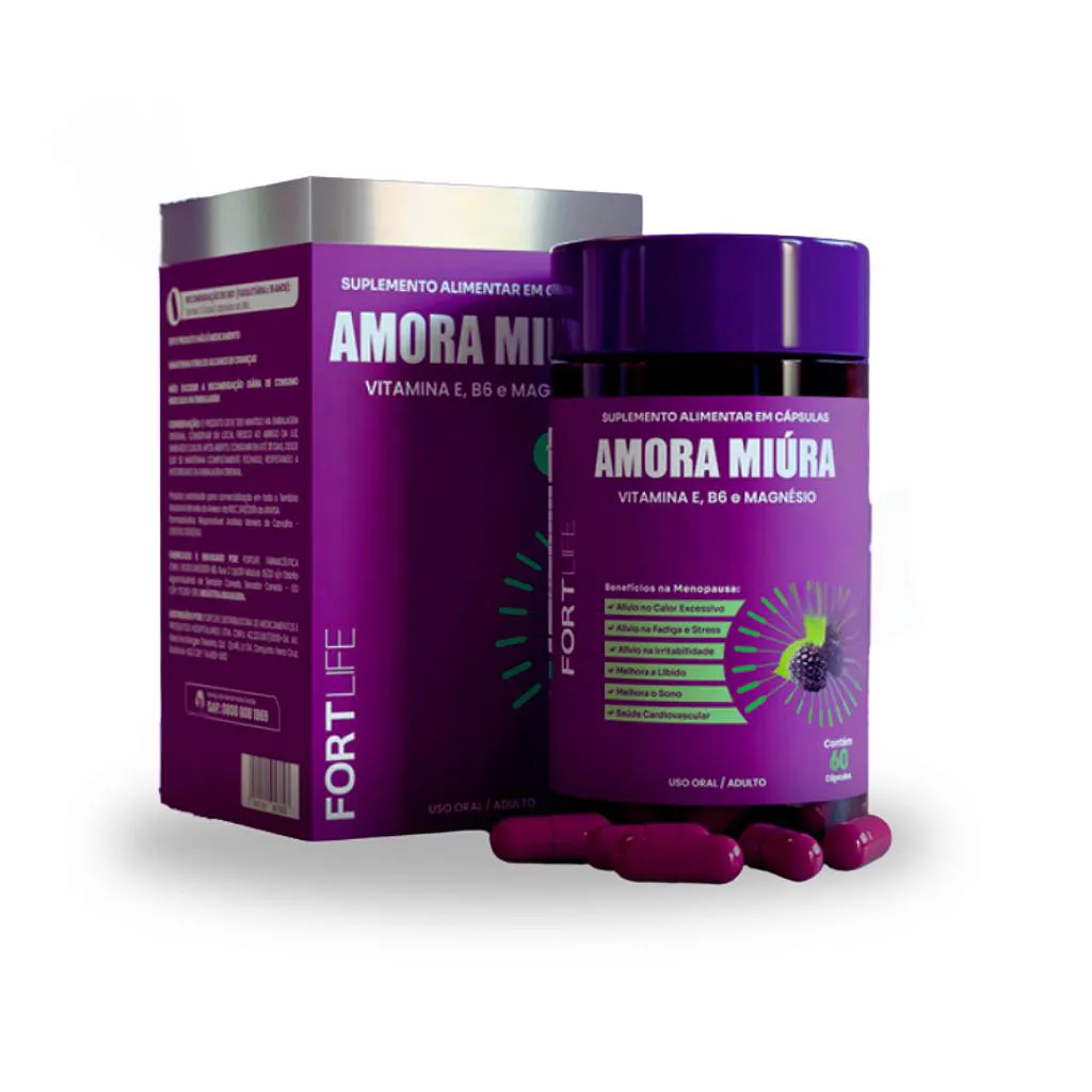 Amora Miúra 1000Mg 60 Cápsulas Fortlife