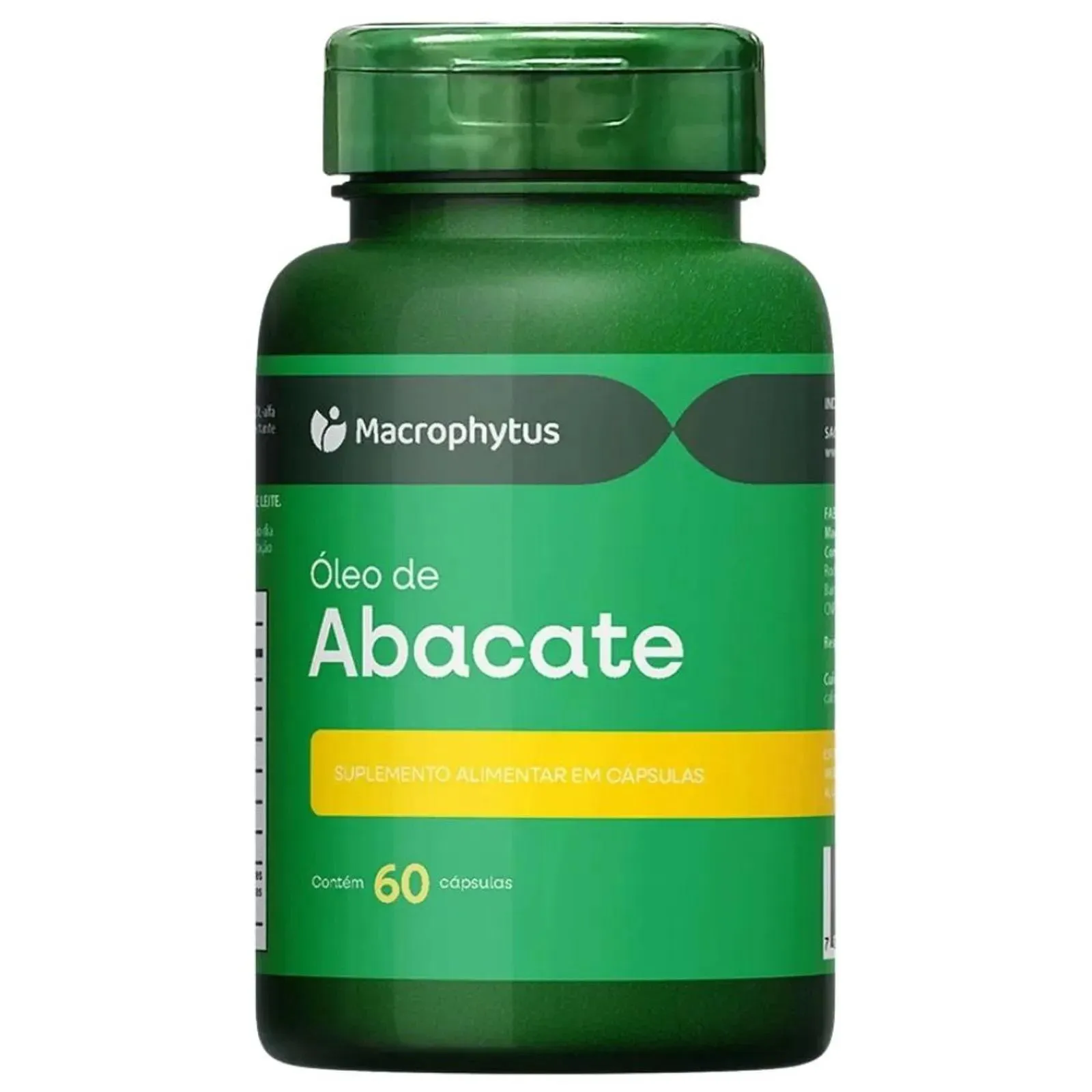 Óleo de Abacate 1400mg 60 cápsulas - Macrophytus