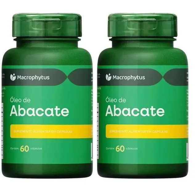 Kit 2x Óleo de Abacate 1400mg 60 cápsulas - Macrophytus