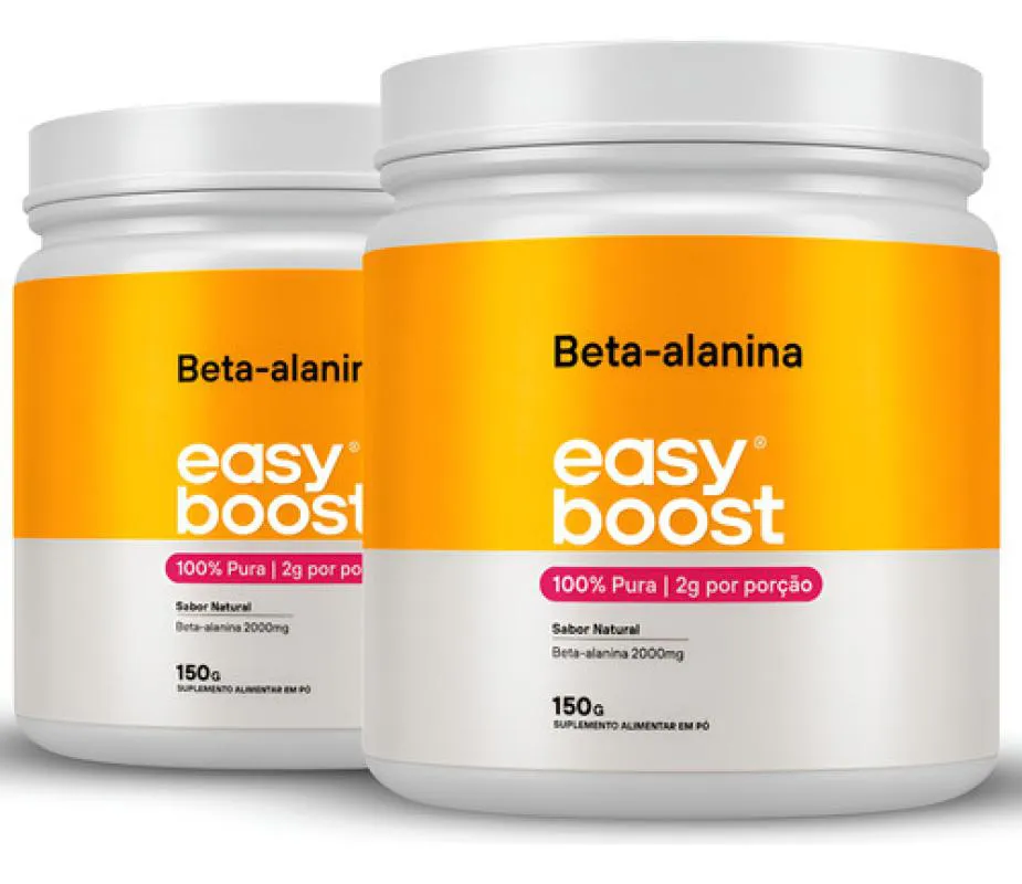 Beta Alanina 100% Pura Easy Boost Beta Alanine 150g Kit 2x Natural