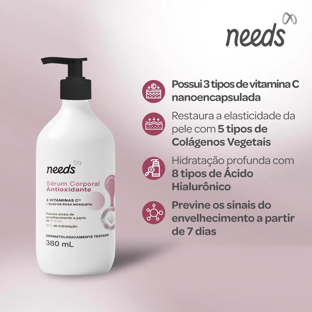 Sérum Corporal Antioxidante Needs 380ml