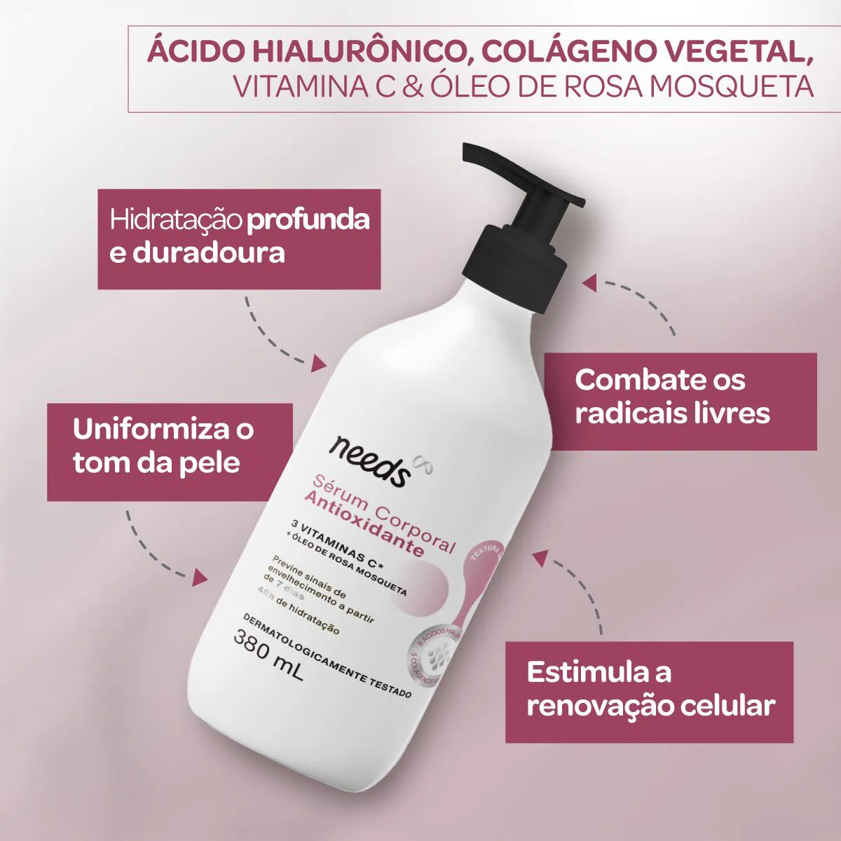 Sérum Corporal Antioxidante Needs 380ml