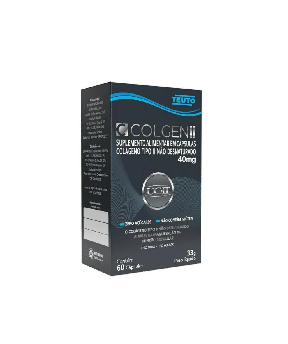 Colgen Ii Colágeno Tipo Ii com 60 cápsulas - Teuto