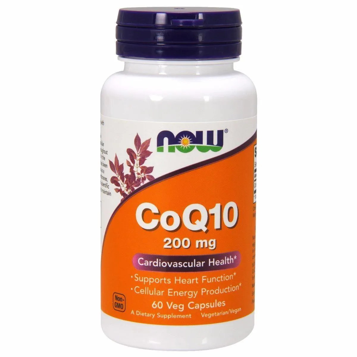 Coq10 Coenzima Q10 200Mg (60 Vcaps) Now Foods