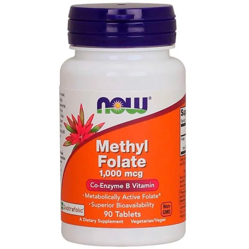 Methyl Folate 1000Mcg (90 Tabs) Now Foods