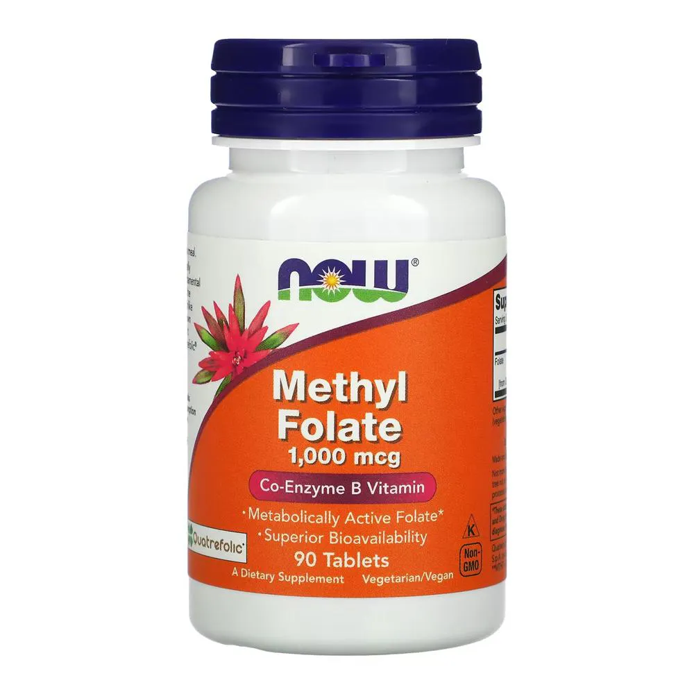 Metilfolato Methyl 1000Mcg Now Foods 90 Tabs