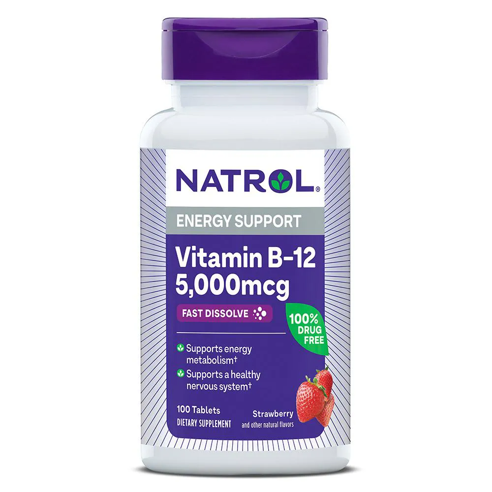 Natrol Vitamin B12 5000Mcg F/D Tab100 047469066727