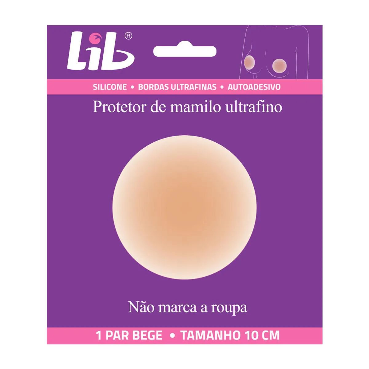 Protetor Adesivo de Silicone Ultrafino Lib Reutilizável 10cm