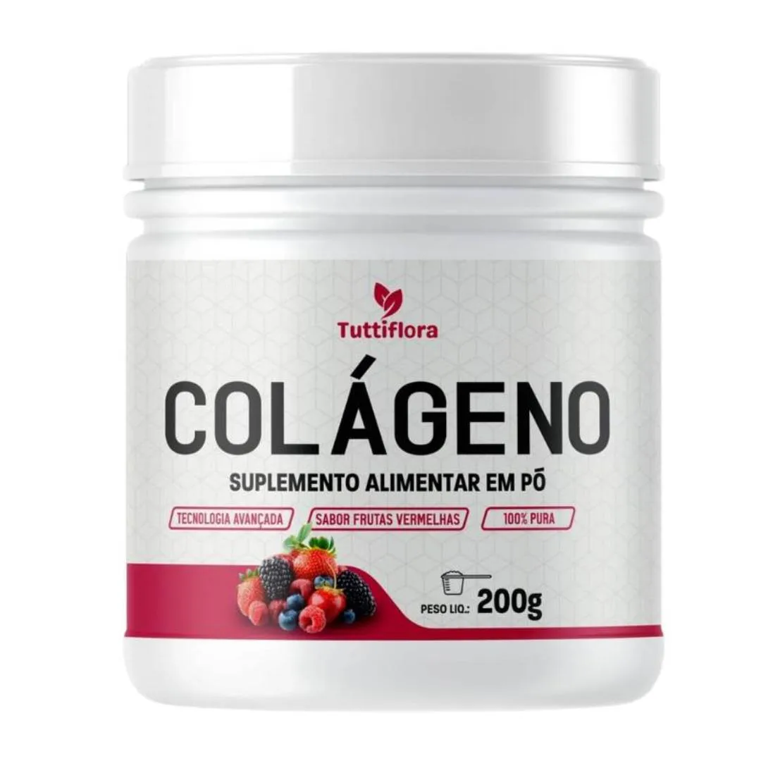 Colágeno Hidrolisado 300G Sabor Frutas Vermelhas Tuttiflora