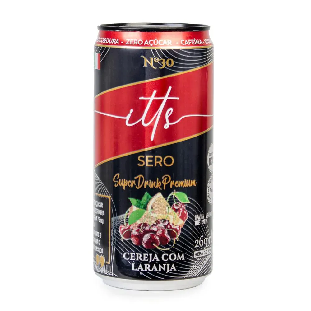 Suco Energético Zero Cereja C/ Laranja 269ml Itts Sero