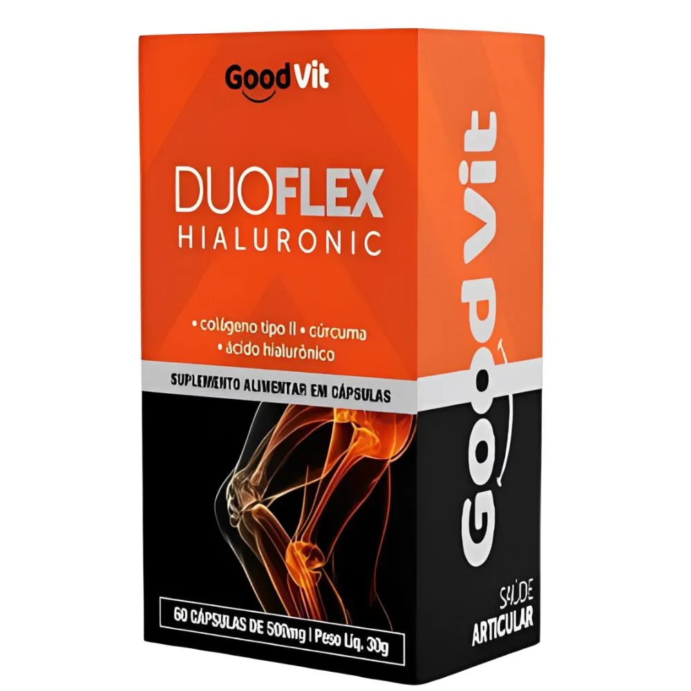 Duoflex Hialurônic Saúde das Articulações C/60 cápsulas - Good Vit