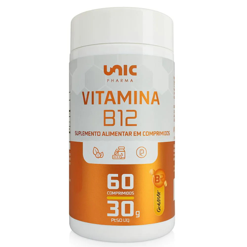 Vitamina B12 Energia e Vitalidade C/60 cápsulas - Unic Pharma