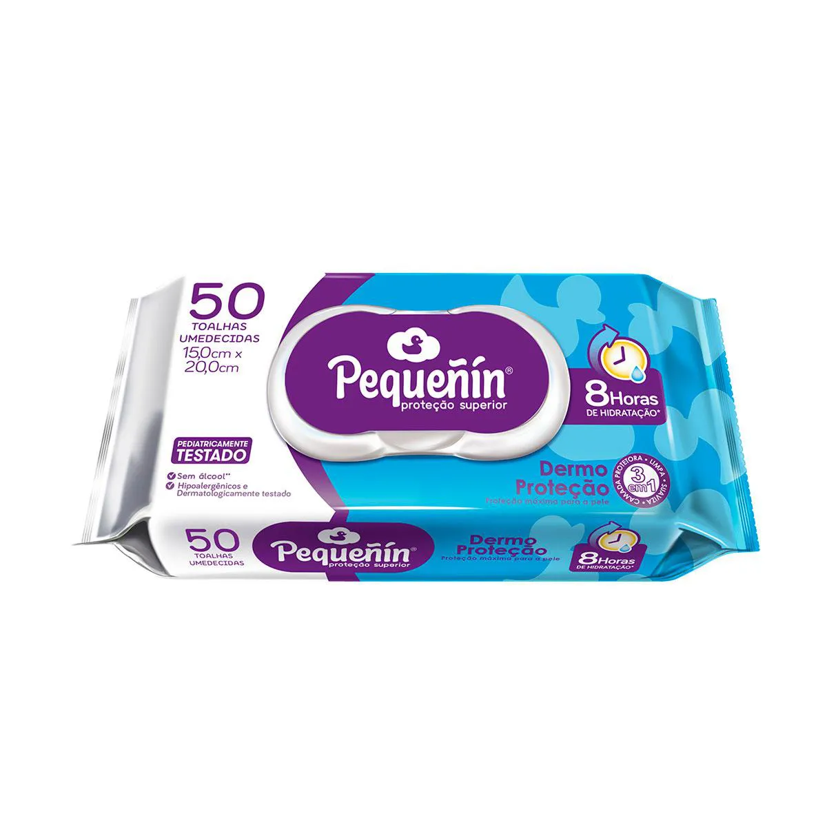 Toalha Umedecida Pequenin Dermoproteção 50 Unidades