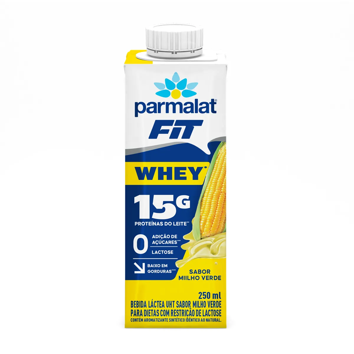 Whey Protein Parmalat Whey Fit Milho Verde Zero Lactose 250ml