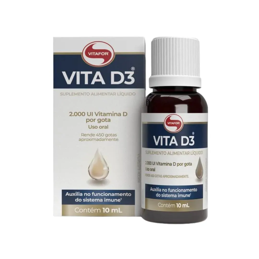 Vita D3 2.000 Ui Por Gota - 10Ml - Vitafor